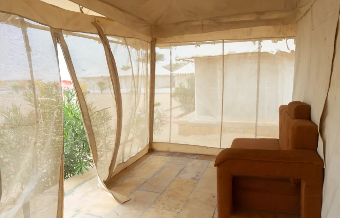 Luxury Super Deluxe Tent area