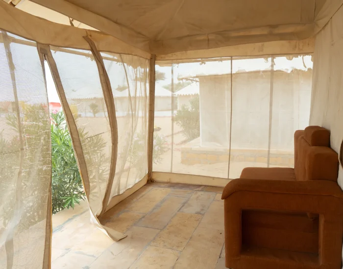 Luxury Super Deluxe Tent area